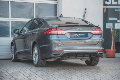 Prodloužení spoileru Ford Mondeo Liftback Mk5 Facelift černý lesklý plast