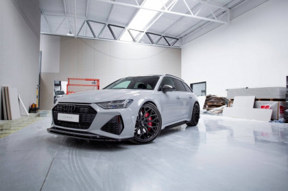 Spojler pod nárazník lipa V.2 Audi RS6 C8 carbon look