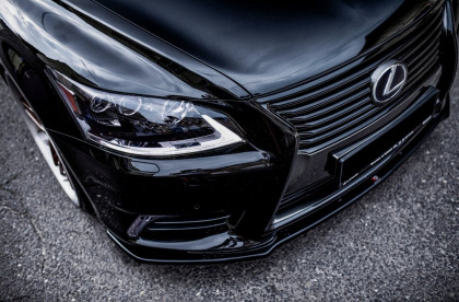 Spojler pod nárazník lipa Lexus LS Mk4 Facelift černý lesklý plast