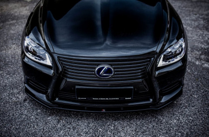 Spojler pod nárazník lipa Lexus LS Mk4 Facelift černý lesklý plast