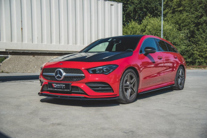 Spojler pod nárazník lipa V.2 Mercedes-Benz CLA AMG-Line C118 černý lesklý plast