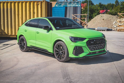 Spojler pod nárazník lipa V.2 Audi RSQ3 (F3) černý lesklý plast