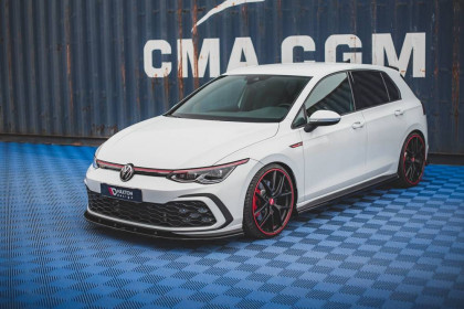 Spojler pod nárazník lipa Volkswagen Golf 8 GTI černý lesklý plast