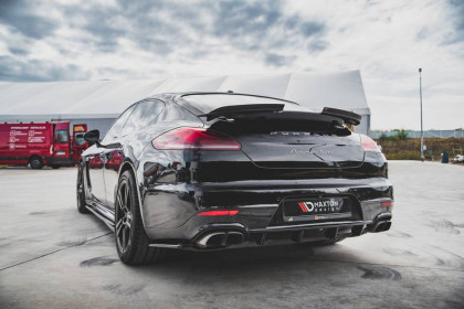 Spoiler zadního nárazníku Porsche Panamera Turbo 970 Facelift černý lesklý plast