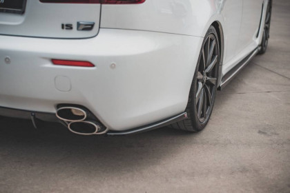 Splittery zadní boční Lexus IS F Mk2 černý lesklý plast