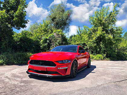 Spojler pod nárazník lipa Ford Mustang Mk. 6 Facelift černý lesklý plast