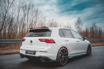 Prodloužení spoileru V.2 Volkswagen Golf 8 GTI černý lesklý plast