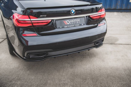 Spoiler zadního nárazníku for BMW 7 M-Pack G11 s křidélky černý lesklý plast