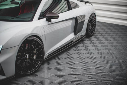 Prahové lišty Audi R8 Mk2 Facelift carbon look