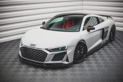 Spojler pod nárazník lipa V.1 Audi R8 Mk2 Facelift černý lesklý plast