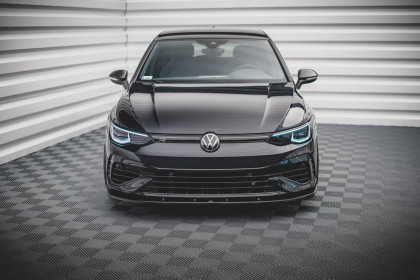 Spojler pod nárazník lipa V.1 Volkswagen Golf R Mk8 černý lesklý plast