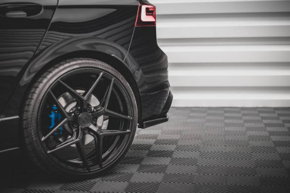 Splittery zadní boční V.2 Volkswagen Golf R Mk8 černý lesklý plast