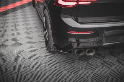 Splittery zadní boční V.2 Volkswagen Golf R Mk8 černý lesklý plast