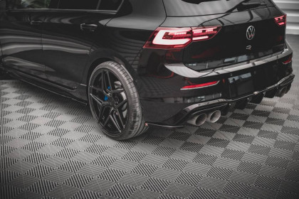 Splittery zadní boční V.4 Volkswagen Golf R Mk8 carbon look