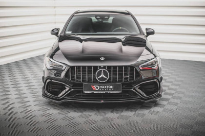 Spojler pod nárazník lipa V.3 Mercedes-AMG CLA 45 Aero C118 černý lesklý plast