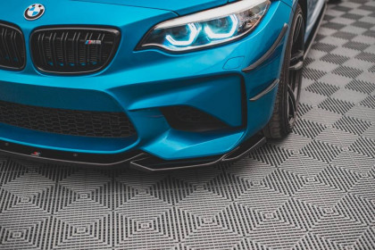 Spojler pod nárazník lipa V.3 BMW M2 F87 černý lesklý plast