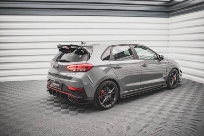 Splittery zadní boční V.3 Hyundai I30 N Hatchback Mk3 Facelift černý lesklý plast