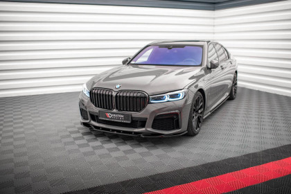 Spojler pod nárazník lipa V.2 BMW 7 G11 M-Pack Facelift carbon look