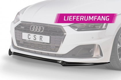 Spoiler pod přední nárazník CSR CUP - Audi A5 F5 19- Basis / Advanced carbon look lesklý