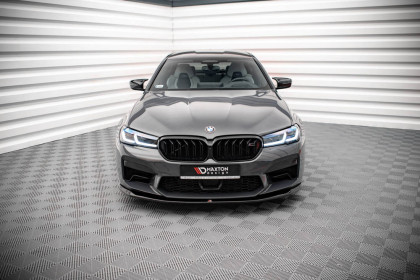 Spojler pod nárazník lipa V.3 BMW M5 F90 Facelift černý lesklý plast