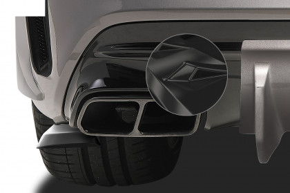 Spoilery pod zadní nárazník - boční splittery - CSR - Mercedes Benz CLA 45 AMG C117 X117 černý lesklý