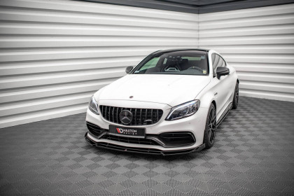 Spojler pod nárazník lipa V.2 Mercedes-AMG C63 Coupe C205 Facelift černý lesklý plast