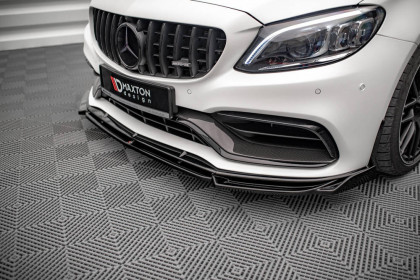 Spojler pod nárazník lipa V.2 Mercedes-AMG C63 Coupe C205 Facelift černý lesklý plast