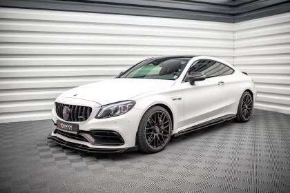 Prahové lišty V.2 Mercedes-AMG C 63AMG Coupe C205 Facelift černý lesklý plast