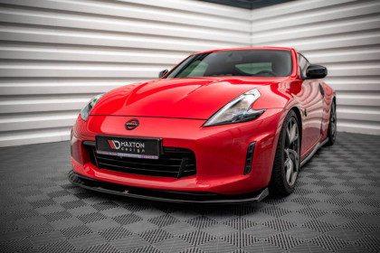 Prahové lišty V.1 Nissan 370Z Facelift černý lesklý plast