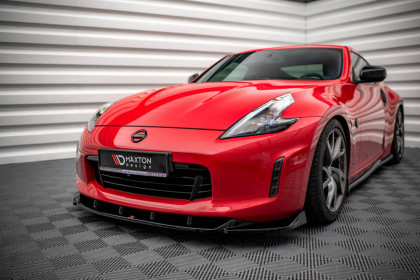 Prahové lišty V.2 Nissan 370Z Facelift černý lesklý plast