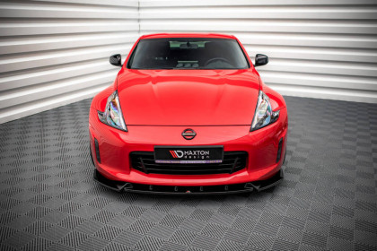 Prahové lišty V.3 Nissan 370Z Facelift černý lesklý plast