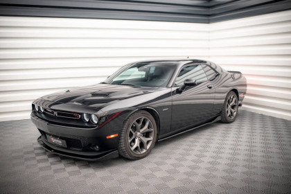 Prahové lišty Dodge Challenger RT Mk3 Facelift černý lesklý plast