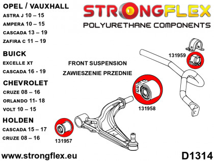 131959A: Tuleja stabilizatora przedniego SPORT