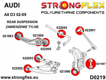 022002A: Tuleja wahacza tylnego dolnego – przednia SPORT