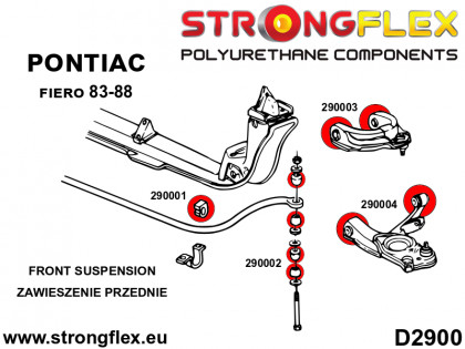 290001A: Tuleja stabilizatora przedniego SPORT