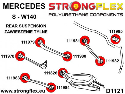 111984A: Tuleja wahacza tylnego wleczonego – tylna SPORT