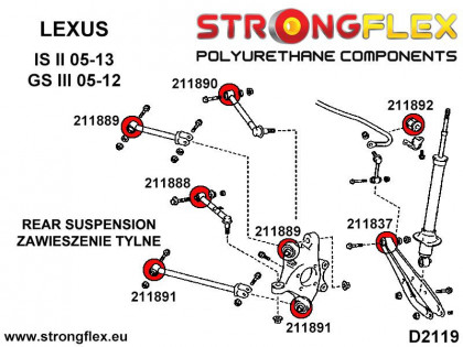 211892A: Tuleja stabilizatora tylnego SPORT