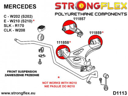 111858A: Tuleja wahacza przedniego dolnego - przednia / tylna SPORT