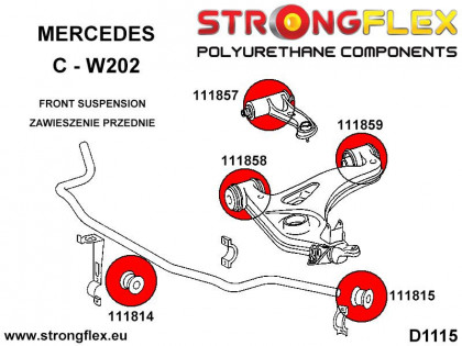 111815B: Tuleja stabilizatora przedniego - zewnętrzna