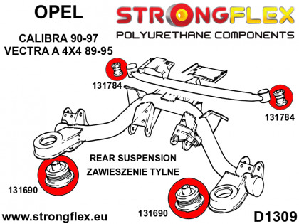 131784A: Tuleja tylnego wspornika dyferencjału SPORT