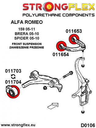 011704A: Tuleja wahacza przedniego dolnego tylna 54mm SPORT