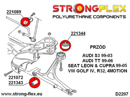 221088A: Tuleja stabilizatora przedniego SPORT