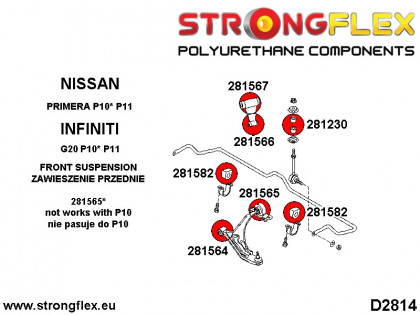 281582A: Tuleja stabilizatora przedniego SPORT