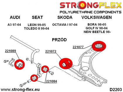 221084A: Tuleja łącznika stabilizatora SPORT