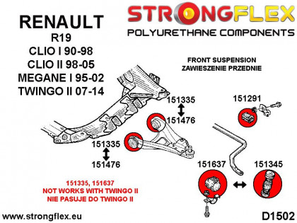 151345B: Łącznik stabilizatora przedniego