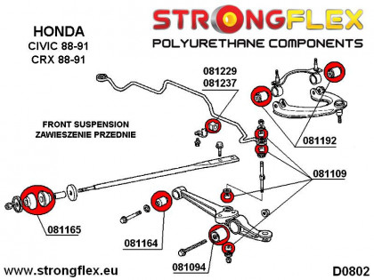 081229A: Tuleja stabilizatora przedniego SPORT