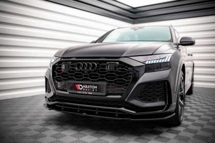 Spojler pod nárazník lipa V.1 Audi RSQ8 Mk1 černý lesklý plast