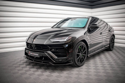 Spojler pod nárazník lipa V.2 Lamborghini Urus Mk1 černý lesklý plast