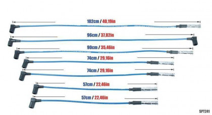 Przewody zapłonowe PowerTEC MERCEDES-BENZ 190E E G S SL 300 85-94 Niebieskie