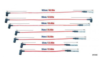 Przewody zapłonowe PowerTEC MERCEDES-BENZ 190E E G S SL 300 85-94 Niebieskie